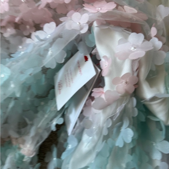 Storia Pink and Blue Floral dress - Picture 9 of 12